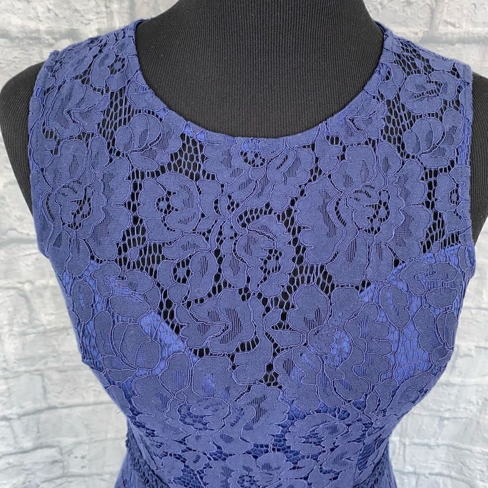 Lulus trumpet floor length gown fully lined with lace overlay sz S - Picture 8 of 15